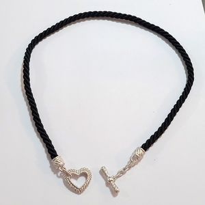 New - judith ripka 925 SS Cord Necklace